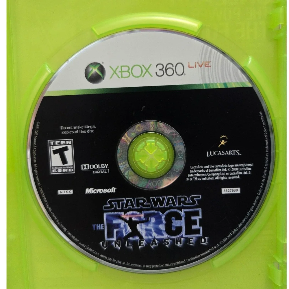 Star Wars: The Force Unleashed 2008 - Microsoft Xbox 360 - CIB W/ Manual Working